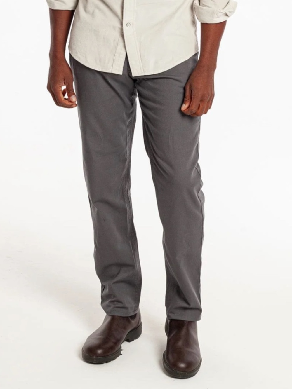 Criquet men's size 34 gray comfort canvas pant charcoal